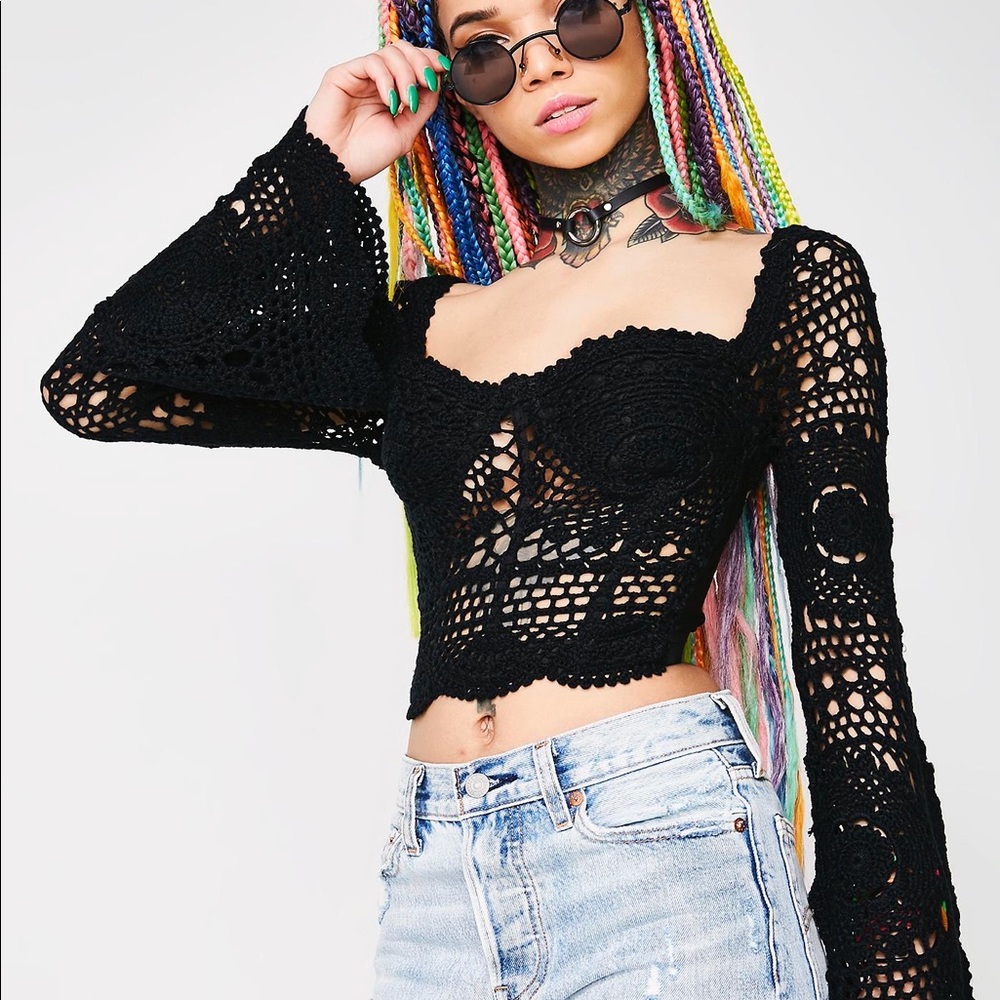 🥀flirty boho bustier top